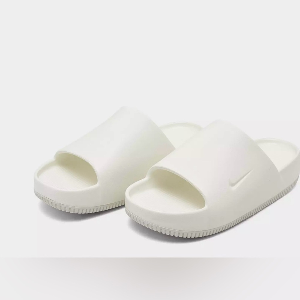 Nike White Slide Sandals